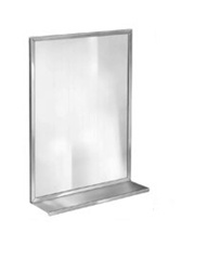 Bradley #7815- 18 x 36" Channel Frame Mirror w/ Shelf